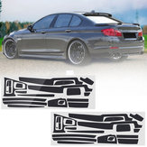 Décoration de l'enveloppe de l'autocollant de tableau de bord intérieur de voiture en fibre de carbone pour BMW Série 5 F10 F18 2011-17