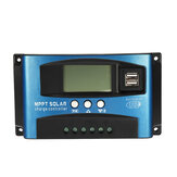 Kontroler Ładowania Słonecznego MPPT 30/40/50/60/100A z wyświetlaczem LCD, precyzyjnym regulatorem baterii paneli słonecznych i podwójnym portem USB