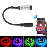 LUSTREON 4Pin Smart bluetooth APP Music Controller with DC Connector for RGB LED Strip Light DC5-24V
