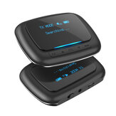 BlitzWolf® BW-BR6 2 İn 1 OLED Ekran bluetooth V5.0 Ses Verici Alıcı 3.5mm Aux 2RCA Kablosuz Ses Adaptörü Nintendo Switch / PS5 / TV / PC Dizüstü Bilgisayar / Kulaklık / Apple AirPods Pro / Ev Stereo / Araba Ses Sistemi için