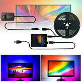 1/2/3/4/5м самостоятельная подсветка телевизора или монитора ПК с USB-полосой светодиодов HDTV
