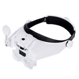 USB Rechargeable Magnifier Headband Magnifier With Illumination 3 LED Magnifier Lamp 1X 1.5X 2X 2.5X 3.5X 8X Magnifying Glass