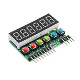 TM1637 6-Bits Tube LED Display Key Scan Module DC 3.3V To 5V Digital IIC Interface Six In One 0.36 Inches Geekcreit for Arduino - products that work with official Arduino boards