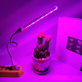 Lampe de culture à LED 10W 21 pour plantes d'intérieur USB lumière complète pour l'hydroponie
