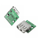 2Pcs USB 2.0 Γυναικεία πρίζα κεφαλής σε DIP 2.54mm Pin 4P Adapter Board