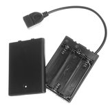 Caixa de bateria mini com porta USB para fita de LED DC5V