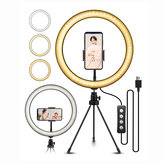 ELEGIANT 10.2 بوصة LED Ring ضوء فيديو مصباح مع حامل ثلاثي القوائم لصور السيلفي YouTube فيديو بث مباشر لتصوير الماكياج