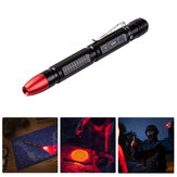 Latarka Weltool M6-RD X-LED z czerwoną diodą LED o mocy 2,4 lm 632 nm, wodoszczelna minilatarka do obserwacji nocnej astronomicznej i lotniczej
