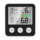 Wysoko precyzyjny wskaźnik temperatury i wilgotności wewnętrznej z wyświetlaczem LCD i funkcjami wielofunkcyjnymi do użytku domowego