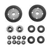 TPOWER 16PCS Verbesserte Teile für das Differentialgetriebe aus Metall für RC-Auto-Modelle von Wltoys 1/18 A949 A959