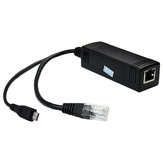Przewód rozdzielający PoE Micro USB DC 5V 2A Adapter PoE zasilanie Ethernet przez 10/100Mbps dla kamery IP CCTV