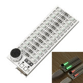 Scheda LED mini spettro USB Geekcreit® 2x13 con controllo vocale e sensibilità regolabile