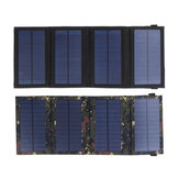 شاحن الطاقة الشمسية 5.5 فولت 9.6 واط لوح شمسي مقاوم للماء قابل للطي مزدوج USB يقوم بشحن البطارية الشمسية