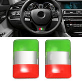 Öntapadó címke az olasz zászló alumínium jelvényéhez autó matricához