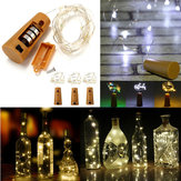 Lampada a forma di tappo di sughero con 10 luci LED alimentate a batteria per creare una luce stellata in bottiglia durante la festa di Natale, decorazioni natalizie in saldo, luci di Natale