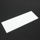 30x10cm Blanc Plaque en plastique Plaque PVDF 5mm Epaisseur Haute résistance Dureté