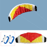 2-Leiner Parafoil Stunt Kite 0,7 x 2m Fallschirmsegel/Surfen Strand Nylon Stoff