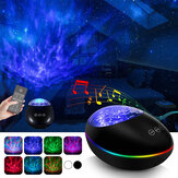 DC5V USB bluetooth RGBW LED Ocean Wave Night Light Star Projector Lamp   Romantic Decor Remote+Touch Control