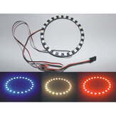 LED Ring Flash Light Circle 70mm Diameter 780mm Wire DC 5-6V for Ducted Fan EDF Throttle Indicator RC Plane Accessories
