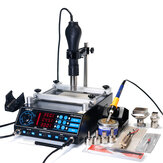 YIHUA 853AAA 220V 3 In 1 Preheating Station Infrared BGA Rework Soldering Station Hot Air Tool 60W Tin Soldering Iron