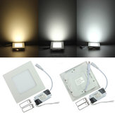 6W Čtvercové tenké LED panelové svetlo s reguláciou intenzity svetla