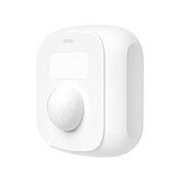 Tuya Smart WiFi IR-Sensor Intelligenter Bewegungssensor Fernbedienungs-APP-Alarmdruck Steuerung Anti-Diebstahl-Erkennungsgerät Automatische Vorhang-Licht-Ein/Aus Niedriger Stromverbrauch, intelligenter Heim-Sicherheitsschutz