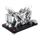 SaiDi STEM Four-cylinder Engine External Combustion V4 Stirling Engine Model