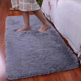Alfombra de corta felpa para dormitorio de 90x160 cm, suave y esponjosa, manta antideslizante para sala de estar