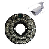 36pcs 850nm LEDs CCTV F5 Illuminateur infrarouge IR 90 degrés Carte d'ampoule pour caméra CCTV à balle