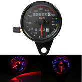 Cronógrafo de velocidade odômetro duplo com indicador de sinalização LED universal para motocicleta