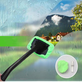 Window Windshield Cleaning Kit Tool Microfiber Cloth Car Cleanser Brush with Detachable Handle Auto Glass Wiper