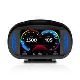 P2 HUD OBD2 Gösterge Baş Üstü Gösterge Araba Eğim Metre GPS Hız Ölçer RPM Göstergesi On-board Bilgisayar