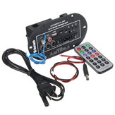 Placa de amplificador de subwoofer Bluetooth para carro com Hi-Fi Bass de 50W, áudio TF USB e controle remoto