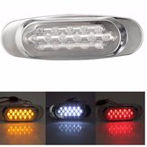 16 LED боковой маркерный указатель света для автобусов, грузовиков, фургонов, прицепов красного, белого и желтого цвета DC12V