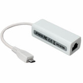 Adaptador de red Ethernet Micro USB 2.0 de 5 pines a RJ45 para tableta