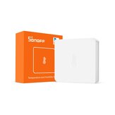 SONOFF SNZB-02 - Sensor de temperatura e umidade ZB compatível com SONOFF ZBBridge, verificação de dados em tempo real via aplicativo eWeLink