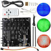 3D fénykocka készlet 8x8x8 piros zöld kék LED MP3 zenei spektrum DIY elektronikus készlet