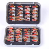 ZANLURE 40 قطعة محاصر Colorful بيونيك ذبابة الصيد هوك بيونيك إغراء مجموعة مكافحة الحشرات الذباب ABS صندوق