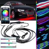 DC12V RGBW Flow LED Under Car Tube Strip Light APP Wireless Control Waterproof Underglow Body Lamp Kit Christmas Decorations Clearance Christmas Lights