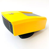 FL-001 12V 180W przenośny podgrzewacz samochodowy wentylator chłodzący regulacja 360 stopni samochód domowy podwójne zastosowanie odszranianie przedniej szyby żółty