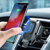 Baseus suporte do telefone do carro de detecção de infravermelho para iphone XS xr qi carregador sem fio suporte de ventilação de ar