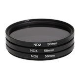 3 PC lente de 58mm filtro ND2 ND4 ND8 densidad neutra
