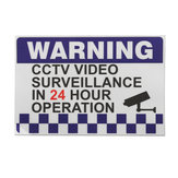 100x150mm Dahili Uyarı CCTV Güvenlik Gözetimi Kamera Desenli Etiket