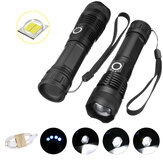 XANES 1287 Terno Zoomable Tactical LED Lanterna XHP50 Destaque Com 18650 Cabo USB Tocha Lanterna Tocha Telescópica