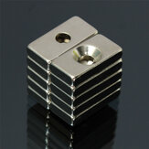 10pcs N52 20x10x4mm Strong Magnets 4mm Hole Rare Earth Neodymium Magnet