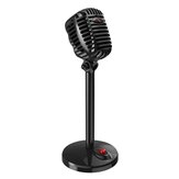 Docooler JIES Microphone Wired Mic USB Port Game Singing Mic for PC Computer With Sound Card