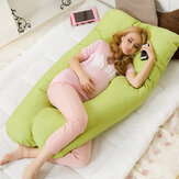Coussin de grossesse en forme de U Honana WX-8396 confortable pour les femmes, idéal pour les dormeurs latéraux, amovible