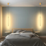 60/80/100cm Linien-LED-Hängeleuchten Minimalistisch Modern Warmweiß 3000K Deckenleuchten für Wohnzimmer Schlafzimmer Beleuchtung Dekor