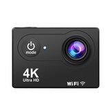 Caméra sportive d'action Ultra HD 4K@60fps EIS Anti-shake avec lentille 170°, WiFi 5G et étanche jusqu'à 30m avec télécommande et ensemble complet d'accessoires pour Vlog Youtube Voyage