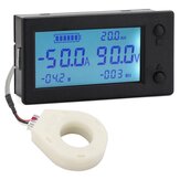 عرض STN LCD لقياس الجهد والتيار والقدرة والطاقة Ammeter Voltmeter بطارية Volt Amp Meter AH Monitor Panel الرقمية